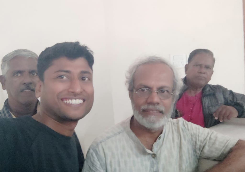 Selfie of Suvendhu and Scientist Debal Deb